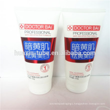 D50mm white plastic tube matte coating plastic tube matte laminute tube